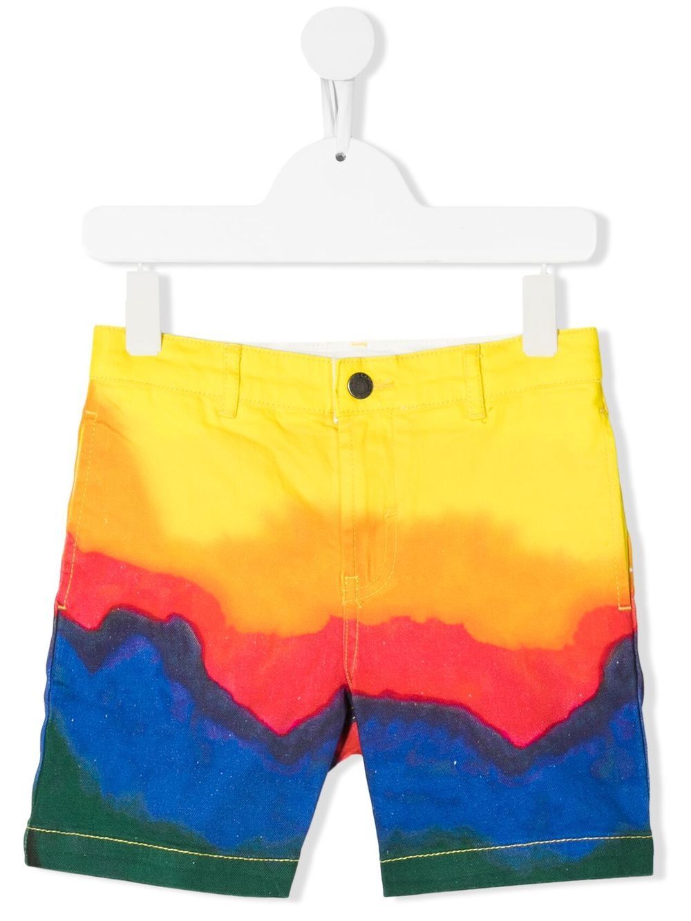 Stella McCartney Kids 斯特拉·麦卡特尼 图案印花短裤 - 黄色