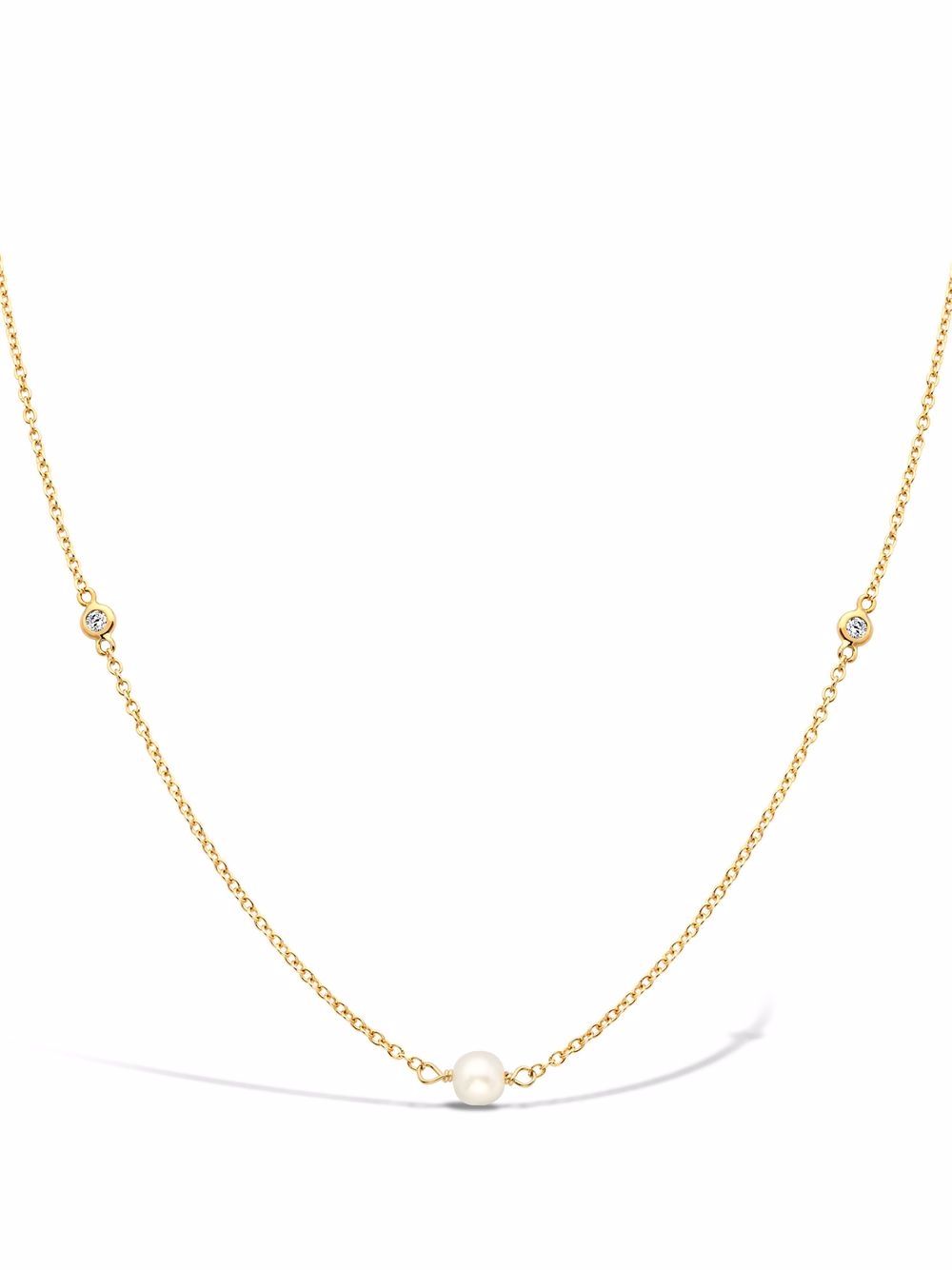 Pragnell 18K黄金 Sundance 珍珠钻石项链 - 金色