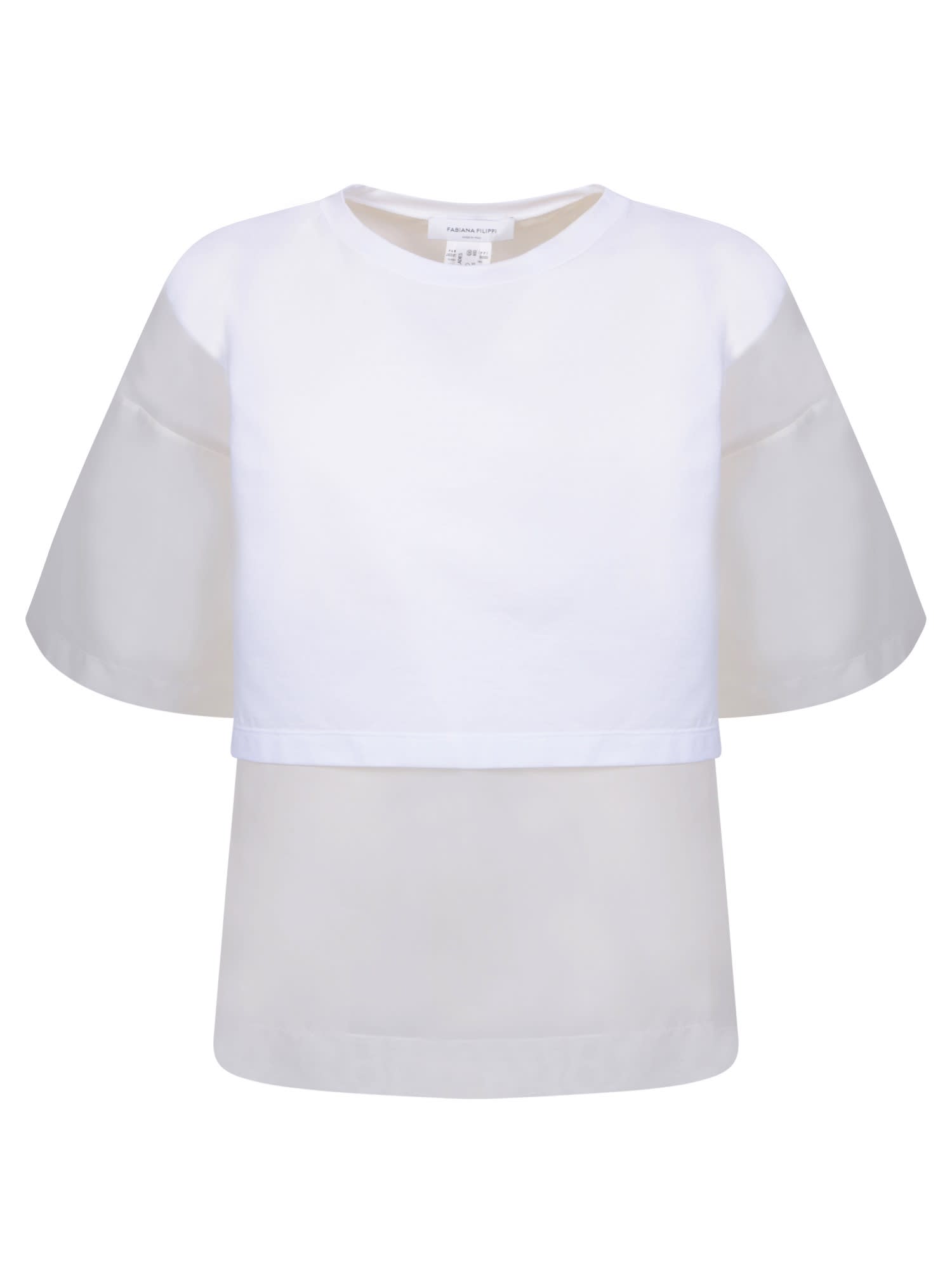 Fabiana Filippi White Cotton Jersey T-shirt