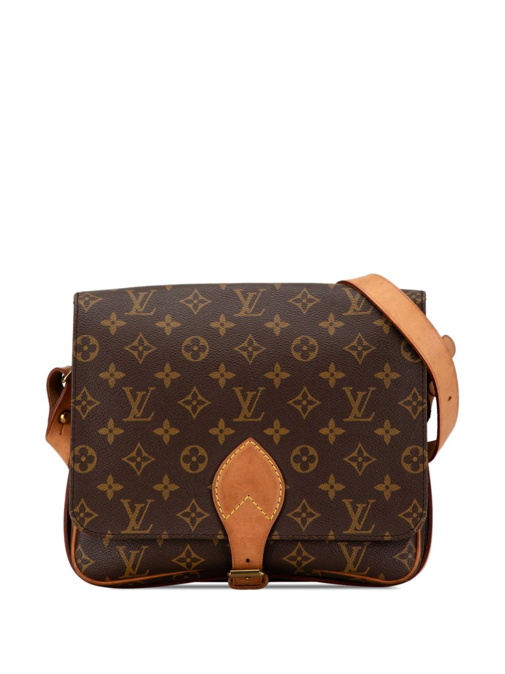 Louis Vuitton Pre-Owned Monogram Cartouchiere GM 斜挎包（1991年典藏款） - 褐色