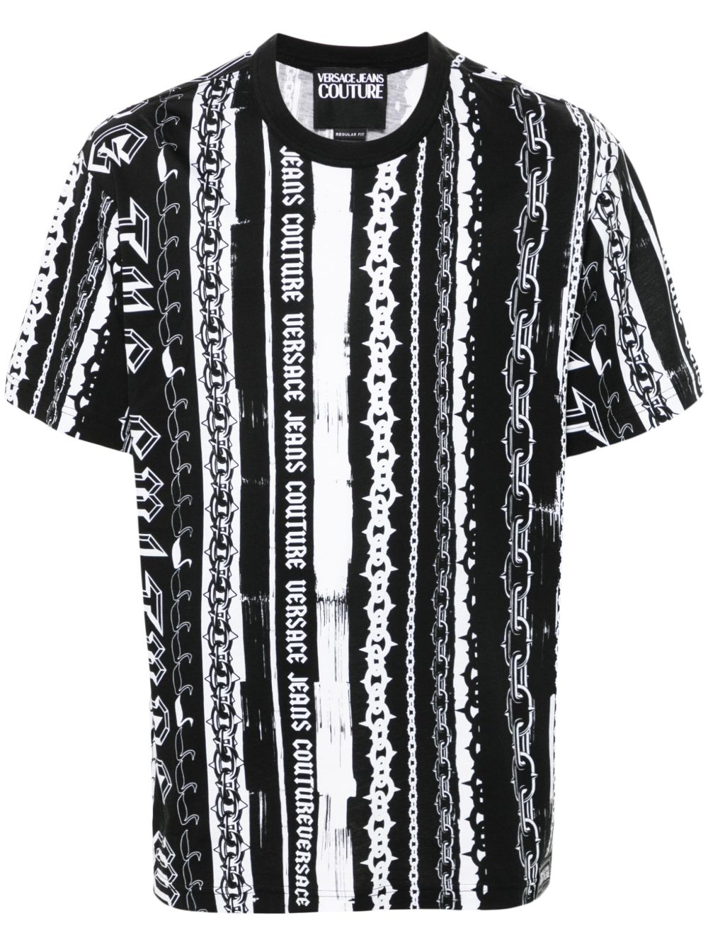 Versace Jeans Couture logo印花T恤 - 黑色