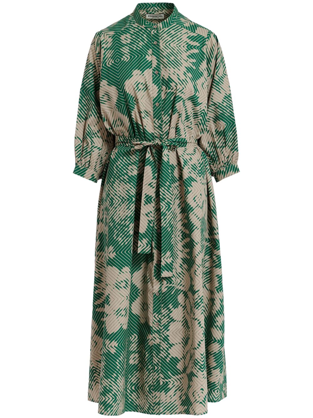 Essentiel Antwerp Gumbrello 超长连衣裙 - 绿色