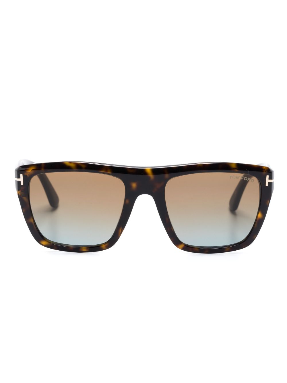 TOM FORD Eyewear Alberto 玳瑁纹效果太阳眼镜 - 褐色
