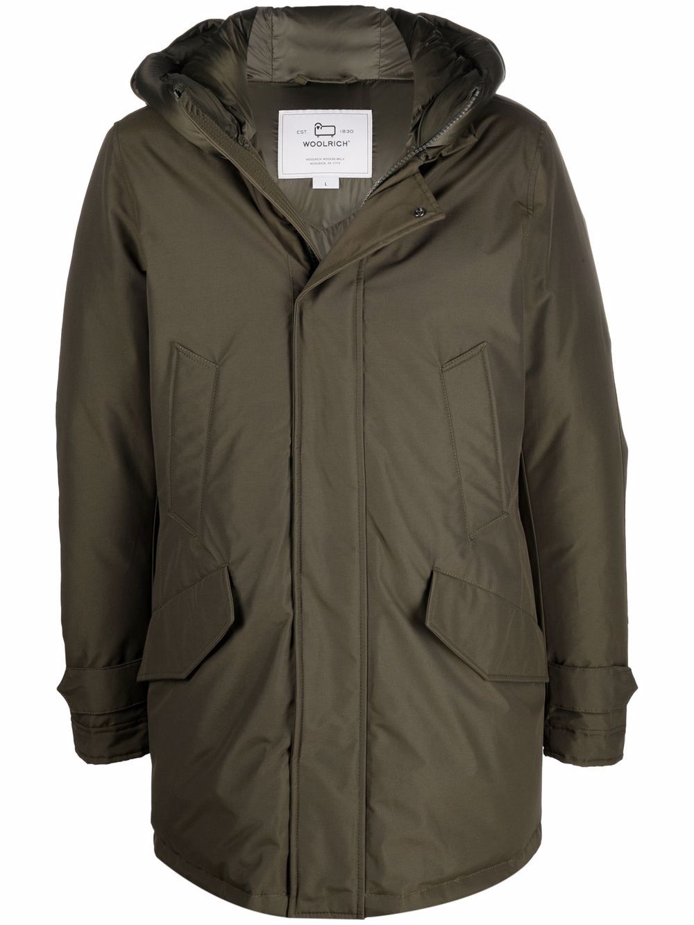 Woolrich Polar 高领派克大衣 - 绿色