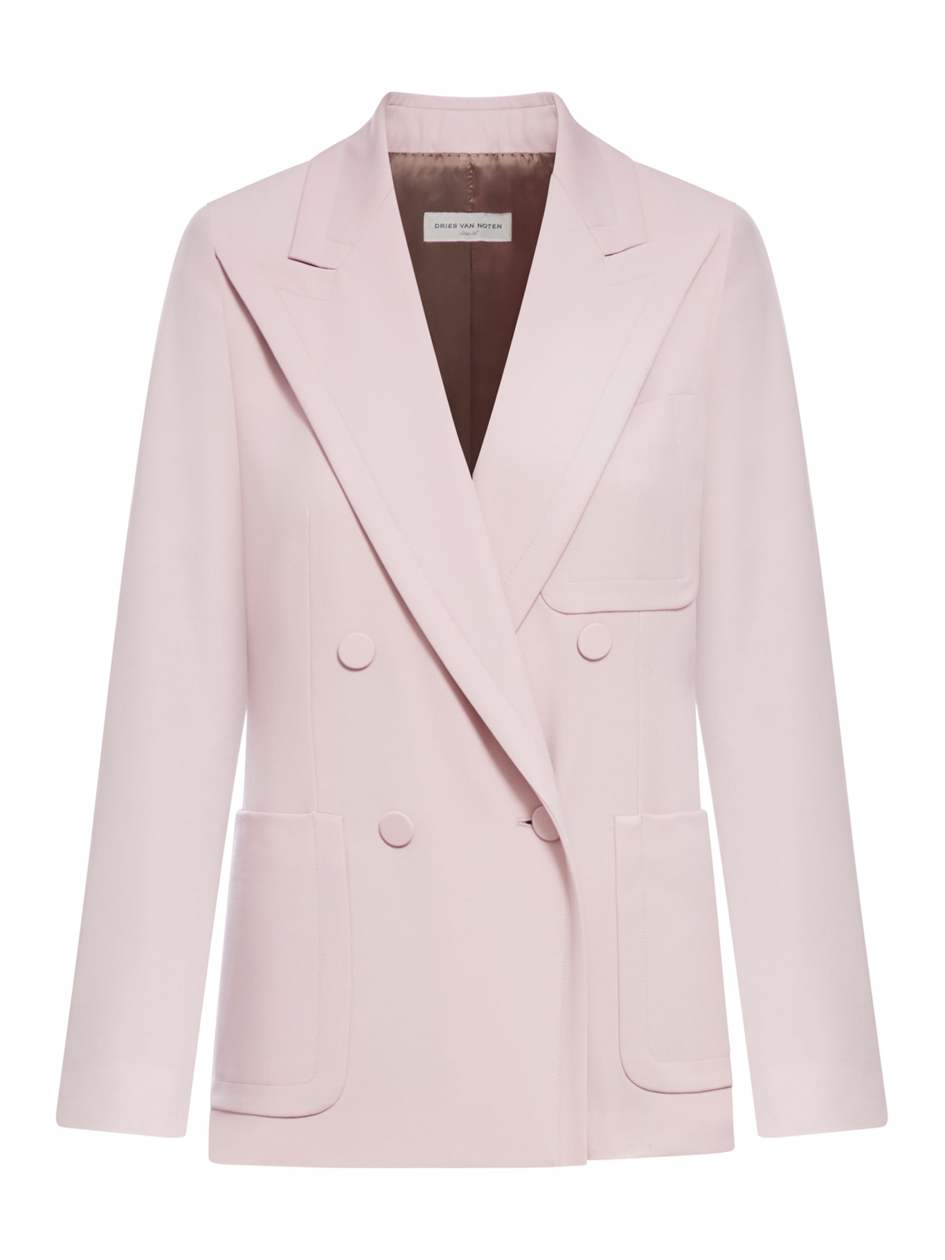 Dries Van Noten Old Rose Double-breasted Blazer