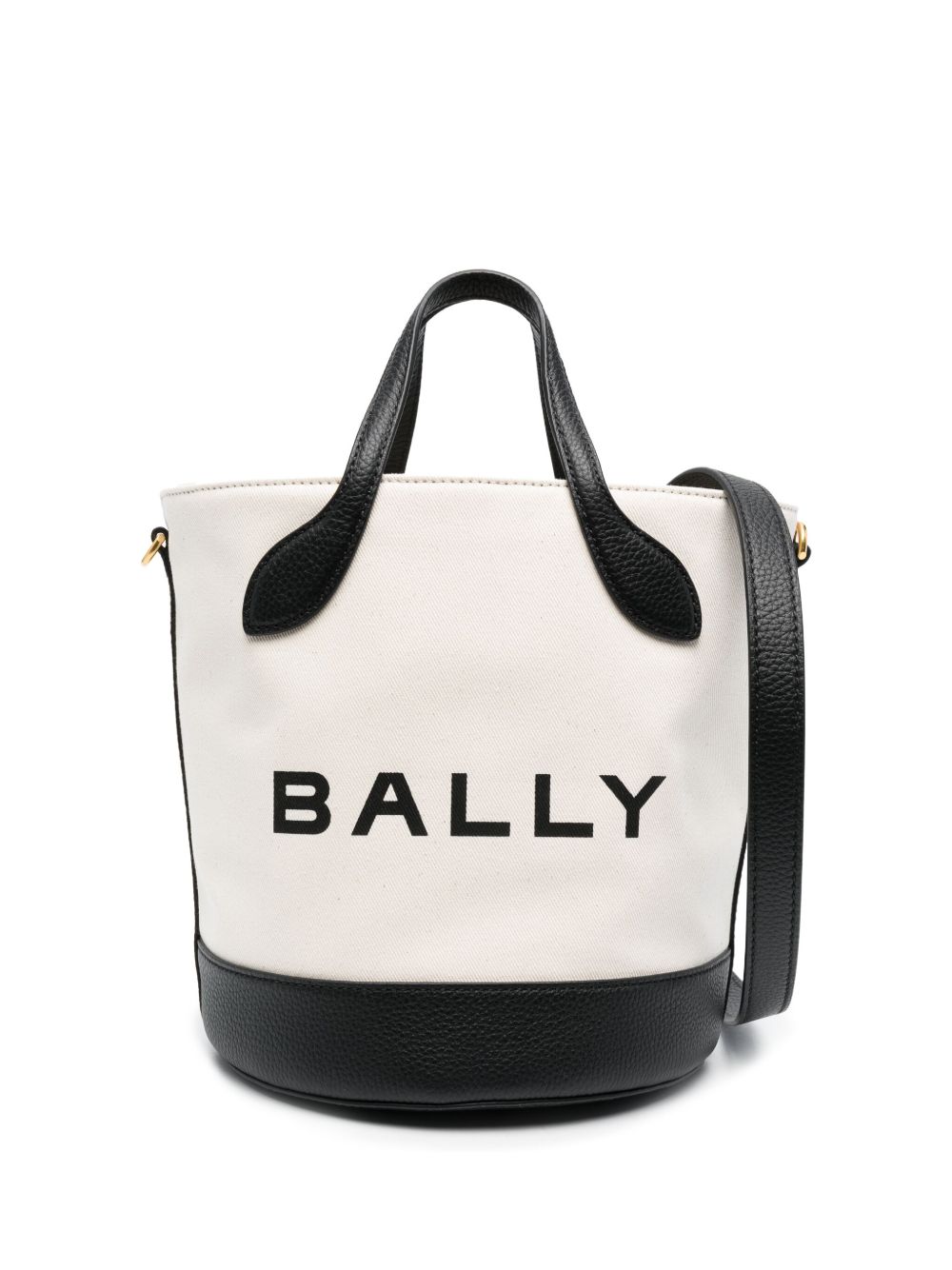 Bally Bar 8 Hours logo印花水桶包 - 白色