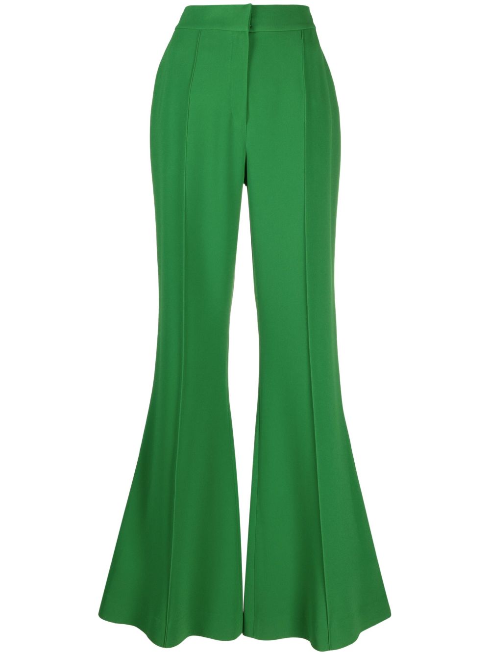 Elie Saab 高腰喇叭裤 - 绿色