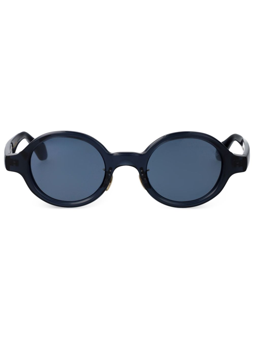 Giorgio Armani 圆框太阳眼镜 - 蓝色