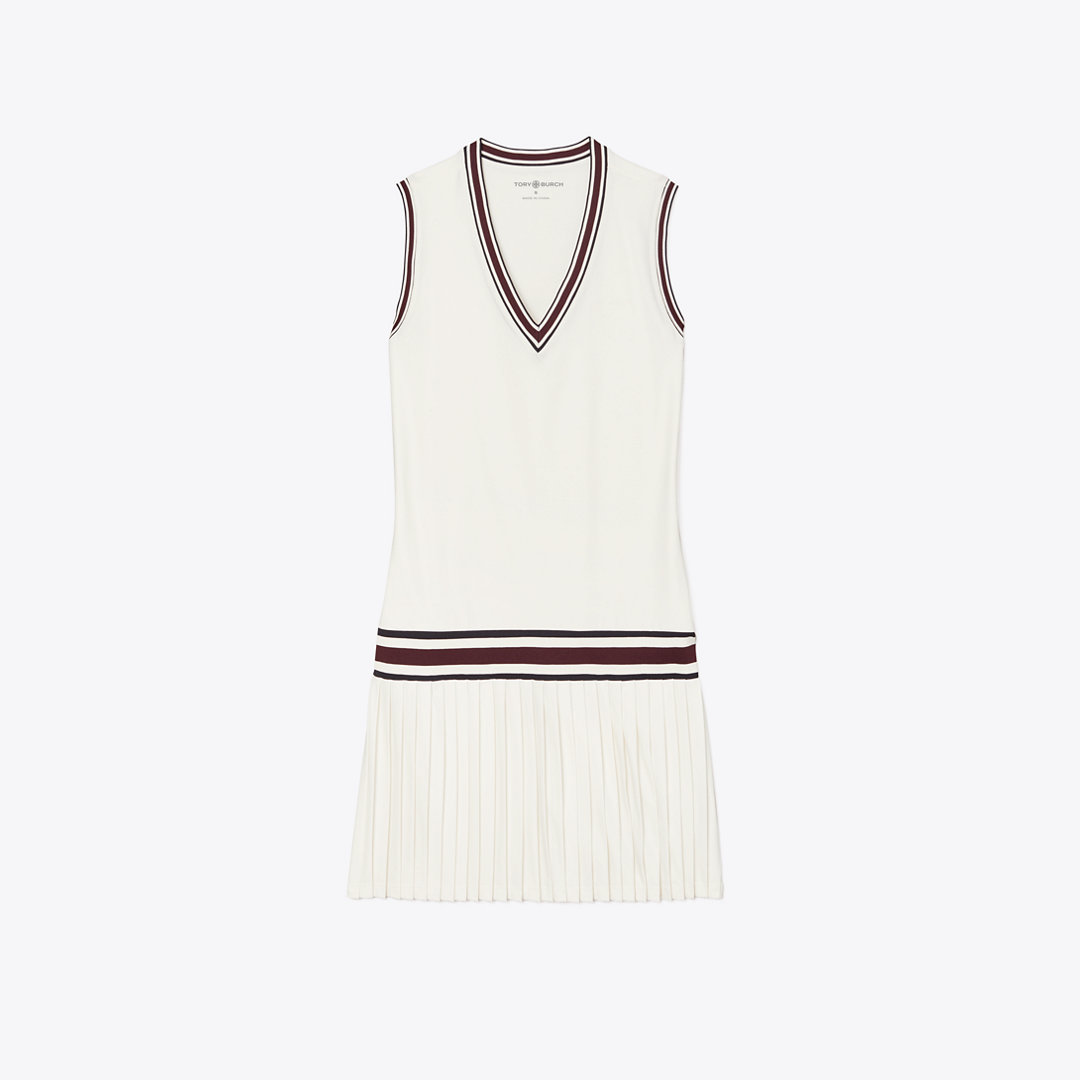 Tory Burch Performance Jersey V-Neck Tennis Dress