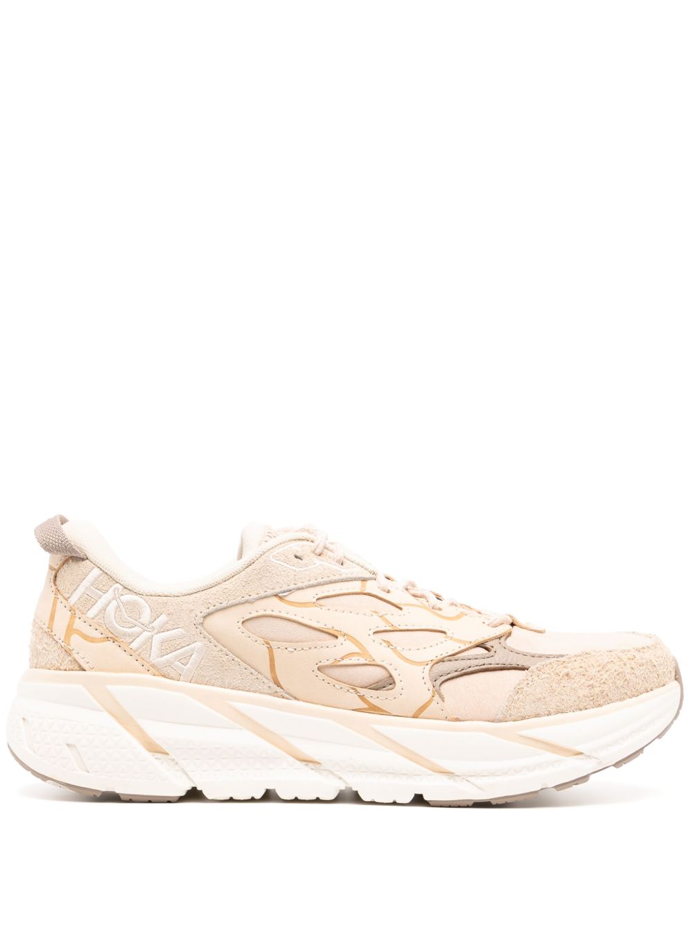 HOKA Clifton L 绒面皮运动鞋 - 中性色
