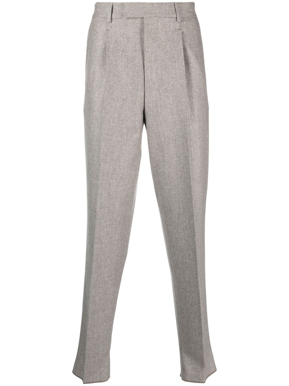 Zegna 压褶西裤 - 灰色