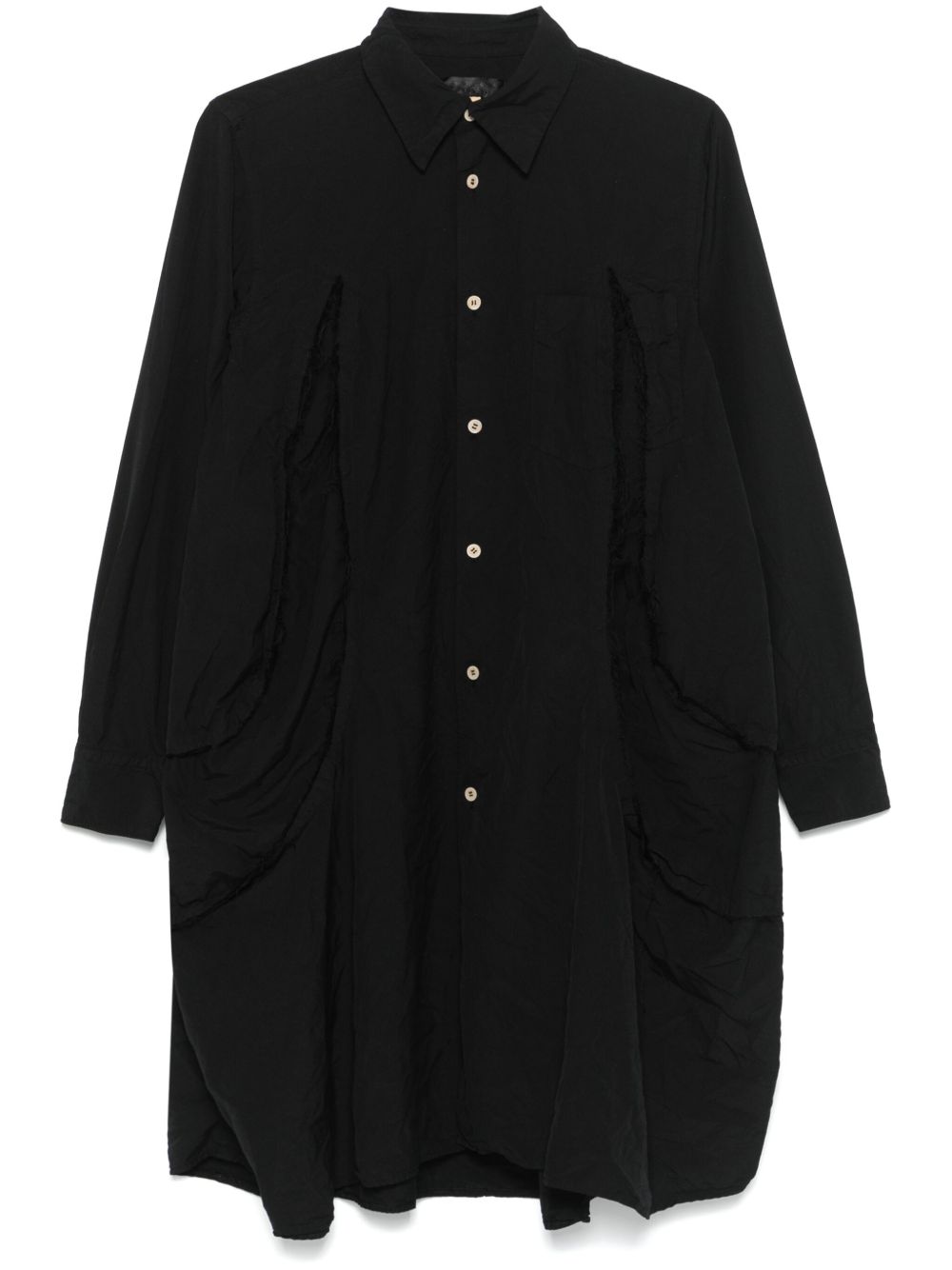 Comme Des Garçons Comme Des Garçons 仿旧效果迷你连衣裙 - 黑色