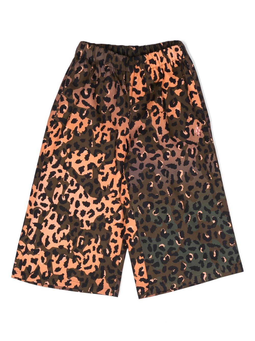 Marcelo Burlon County Of Milan Kids 猎豹纹棉长裤 - 褐色