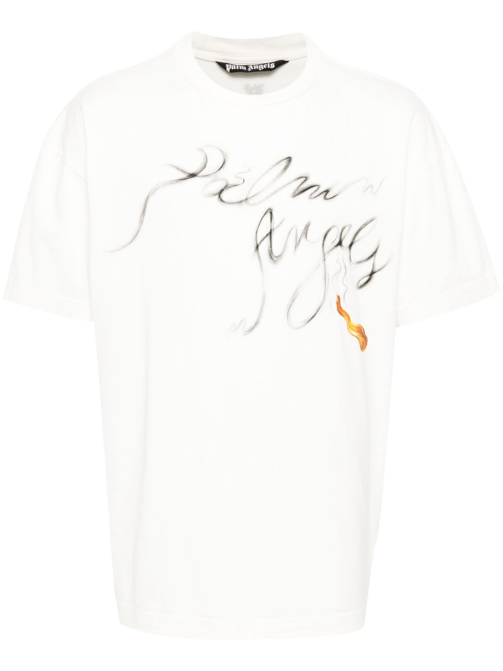Palm Angels Foggy logo印花T恤 - 白色