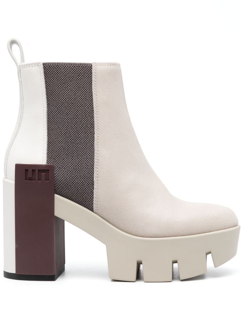 United Nude Grip Chelsea Mid II 高跟短靴 - 中性色