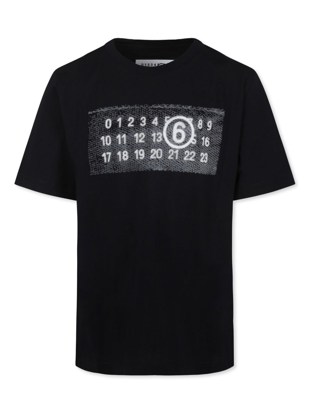 MM6 Maison Margiela Kids 数字印花T恤 - 黑色