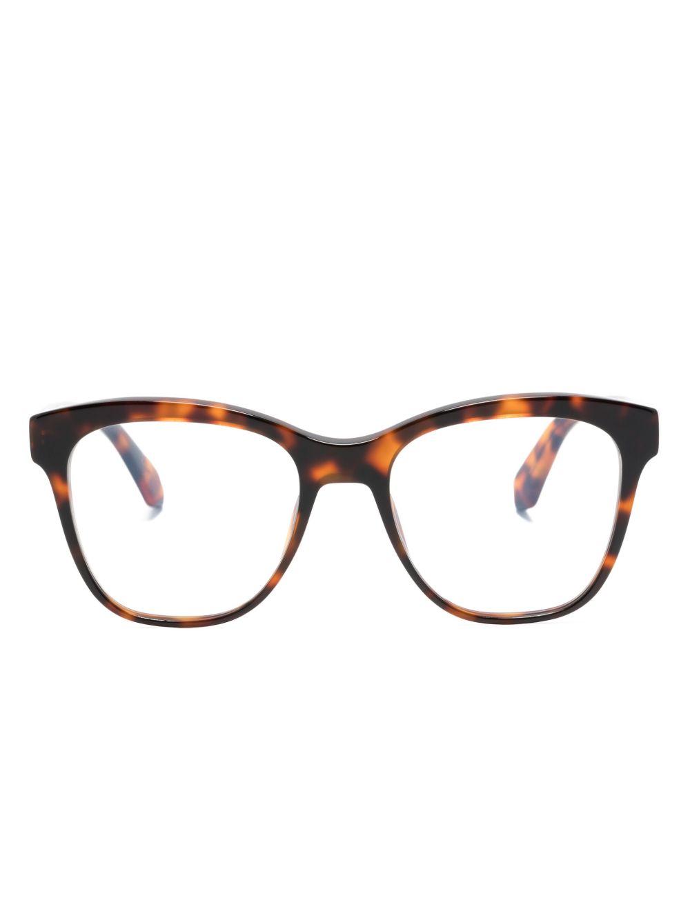 Off-White Eyewear 圆框眼镜 - 褐色