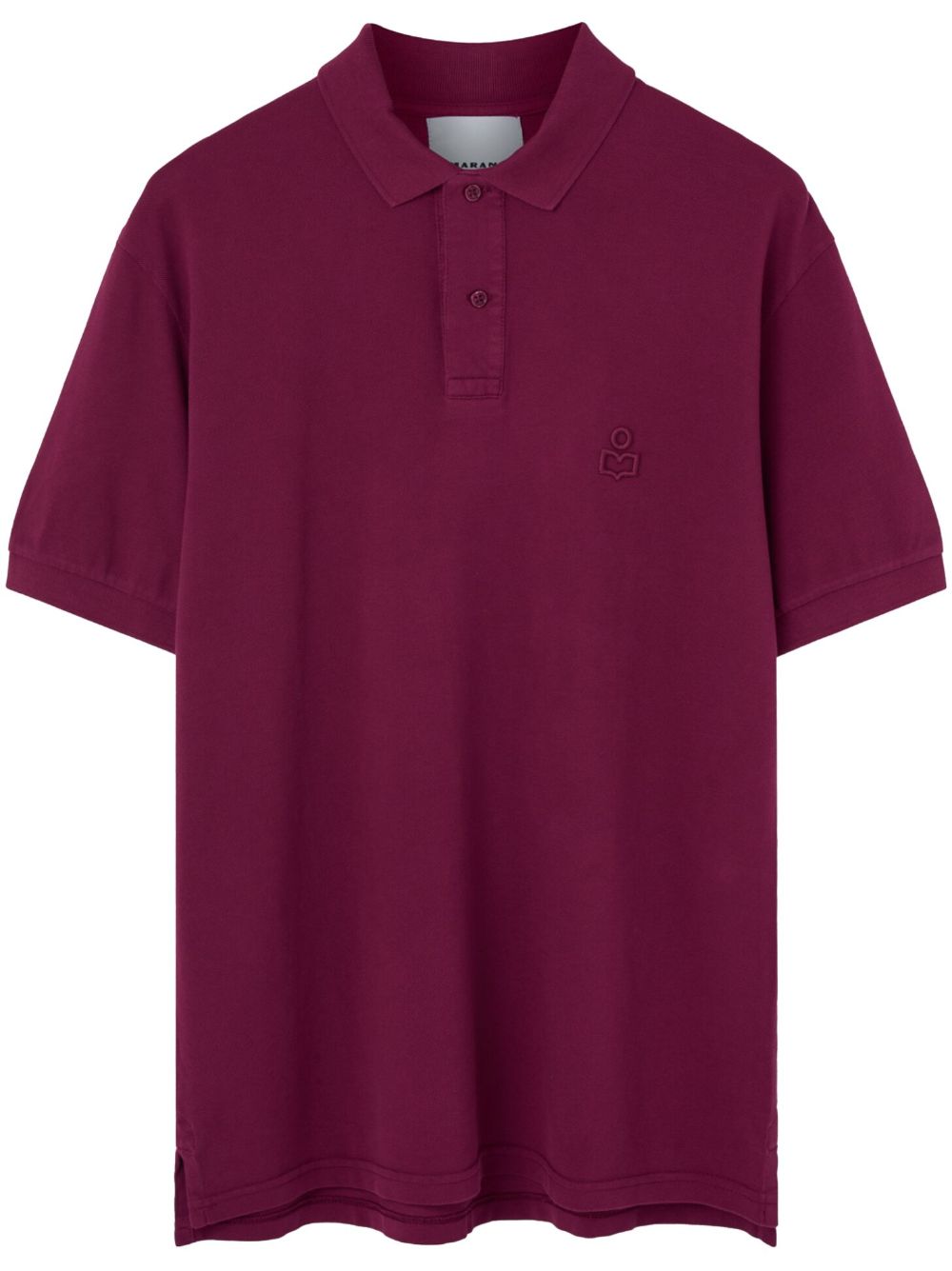 MARANT logo刺绣polo衫 - 红色