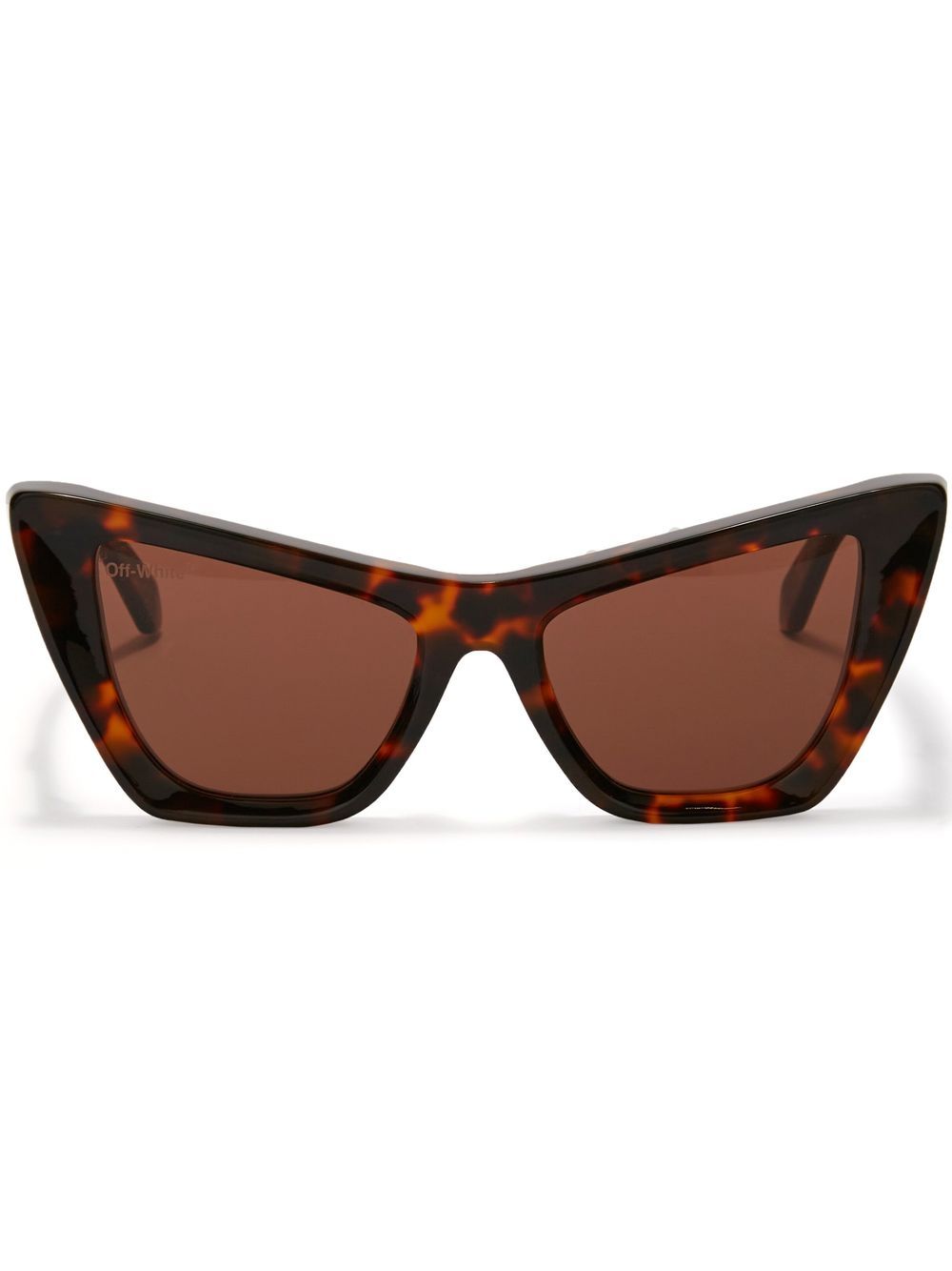 Off-White Eyewear Edvard 猫眼框太阳眼镜 - 褐色