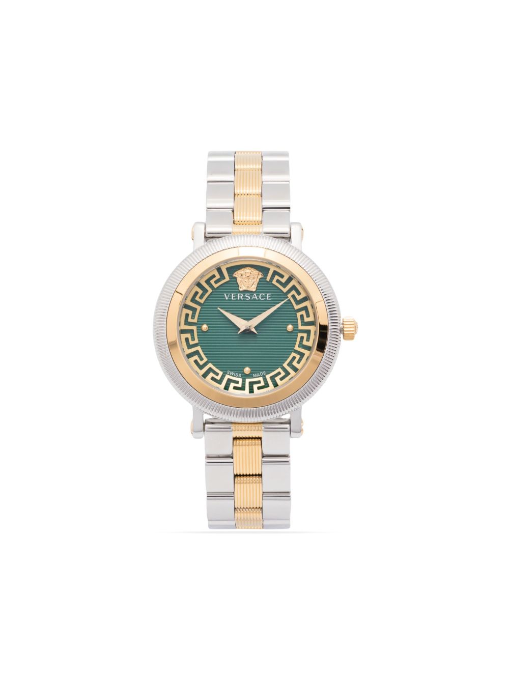 Versace Greca Flourish 35毫米腕表 - 绿色