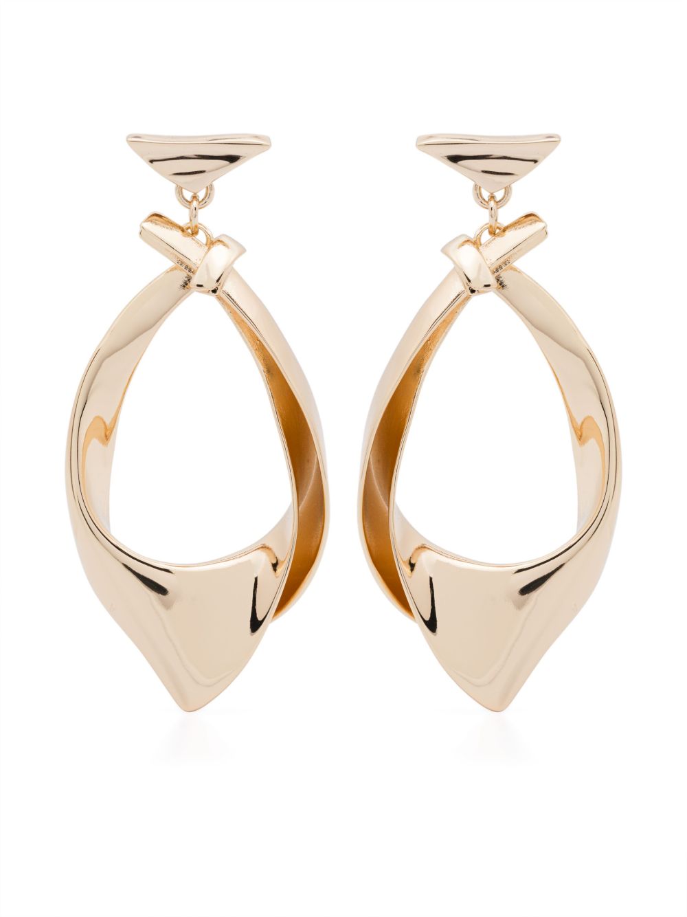 Eddie Borgo Kerchief earrings - 金色