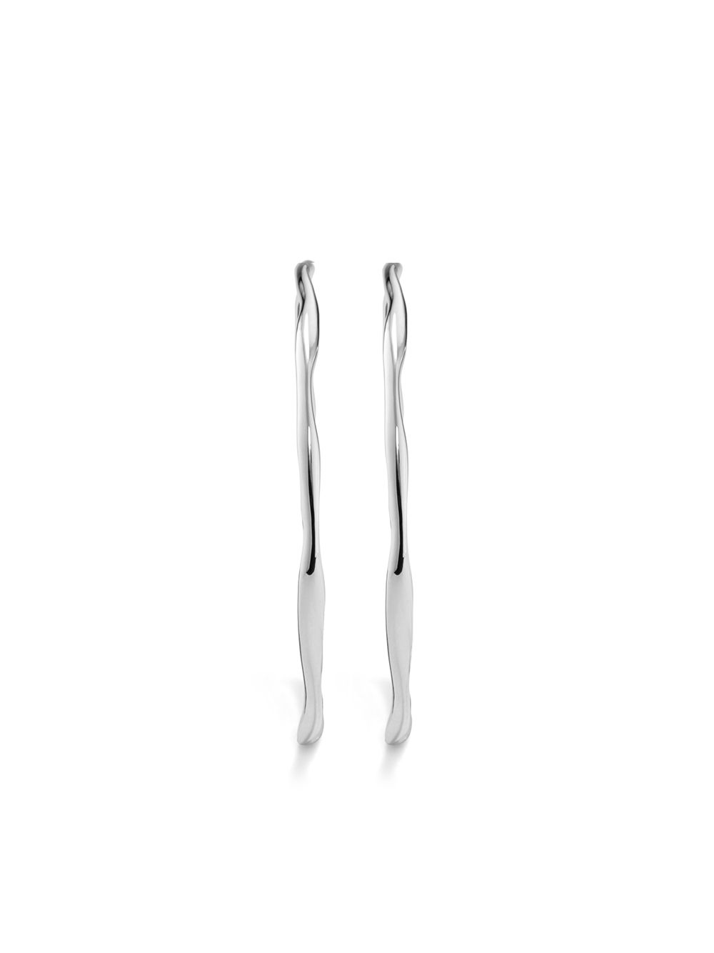 IPPOLITA Classic Large Squiggle 圈形耳环 - 银色