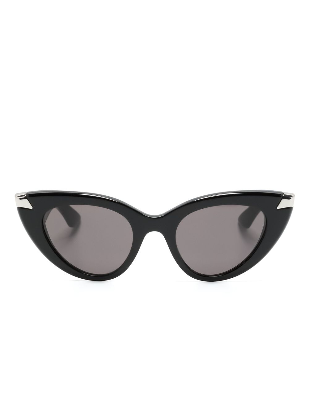Alexander McQueen Eyewear AM0442S 猫眼框太阳眼镜 - 黑色