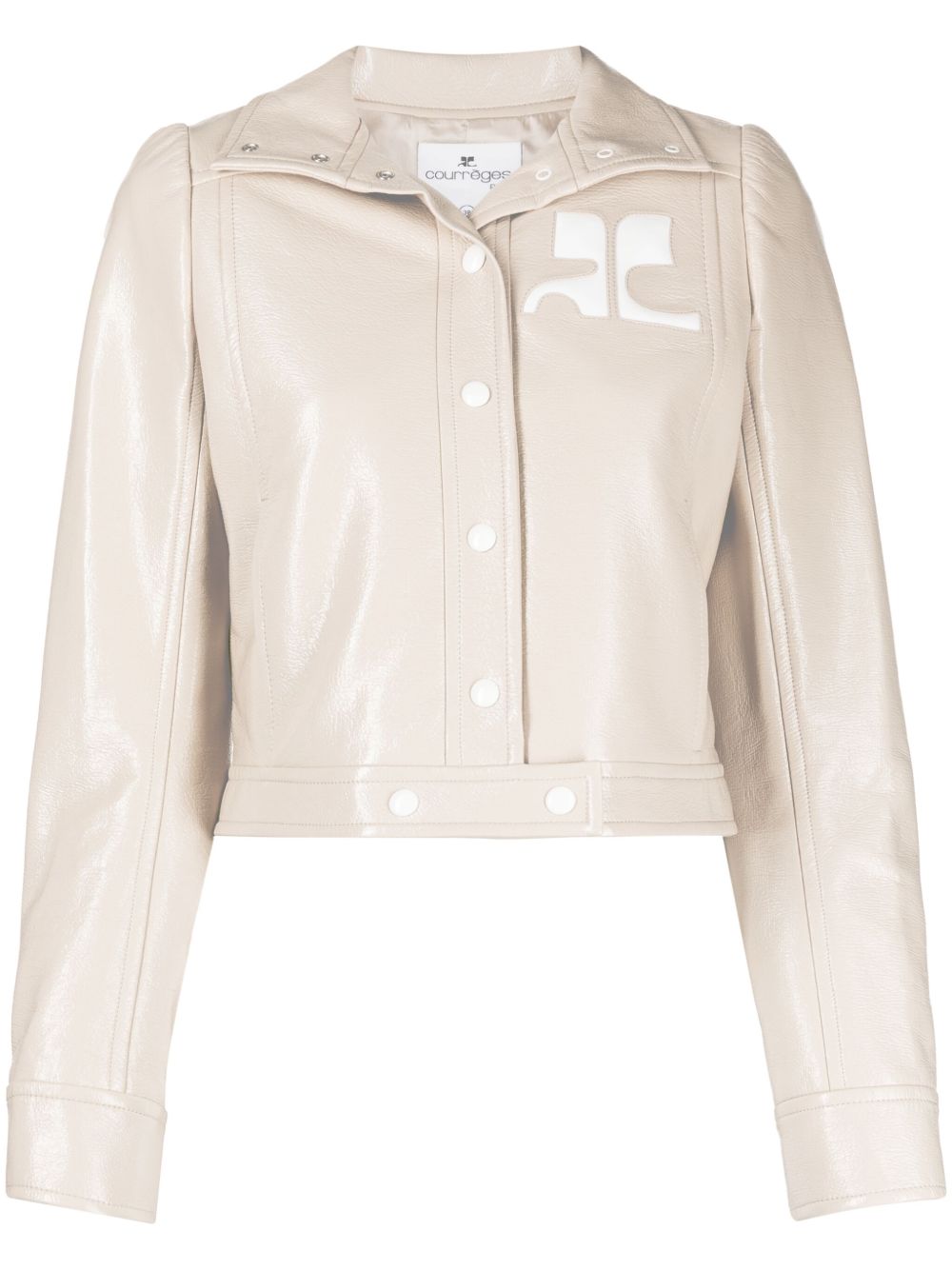 Courrèges Reidition Vinyl logo贴花夹克 - 中性色