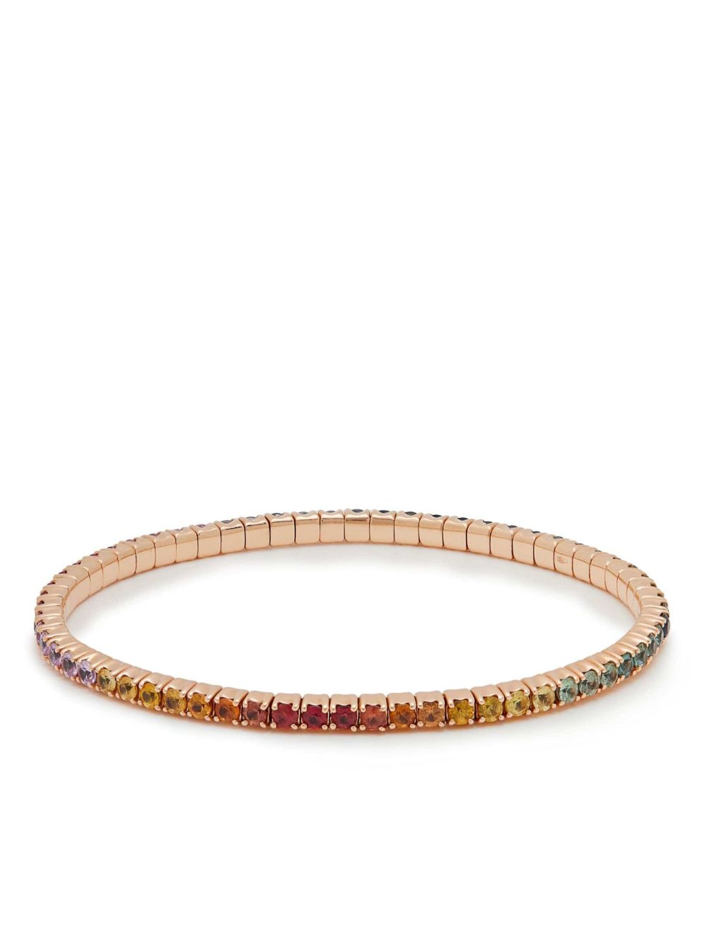 Jewels Aficionado 18K玫瑰金蓝宝石手链 - 粉色