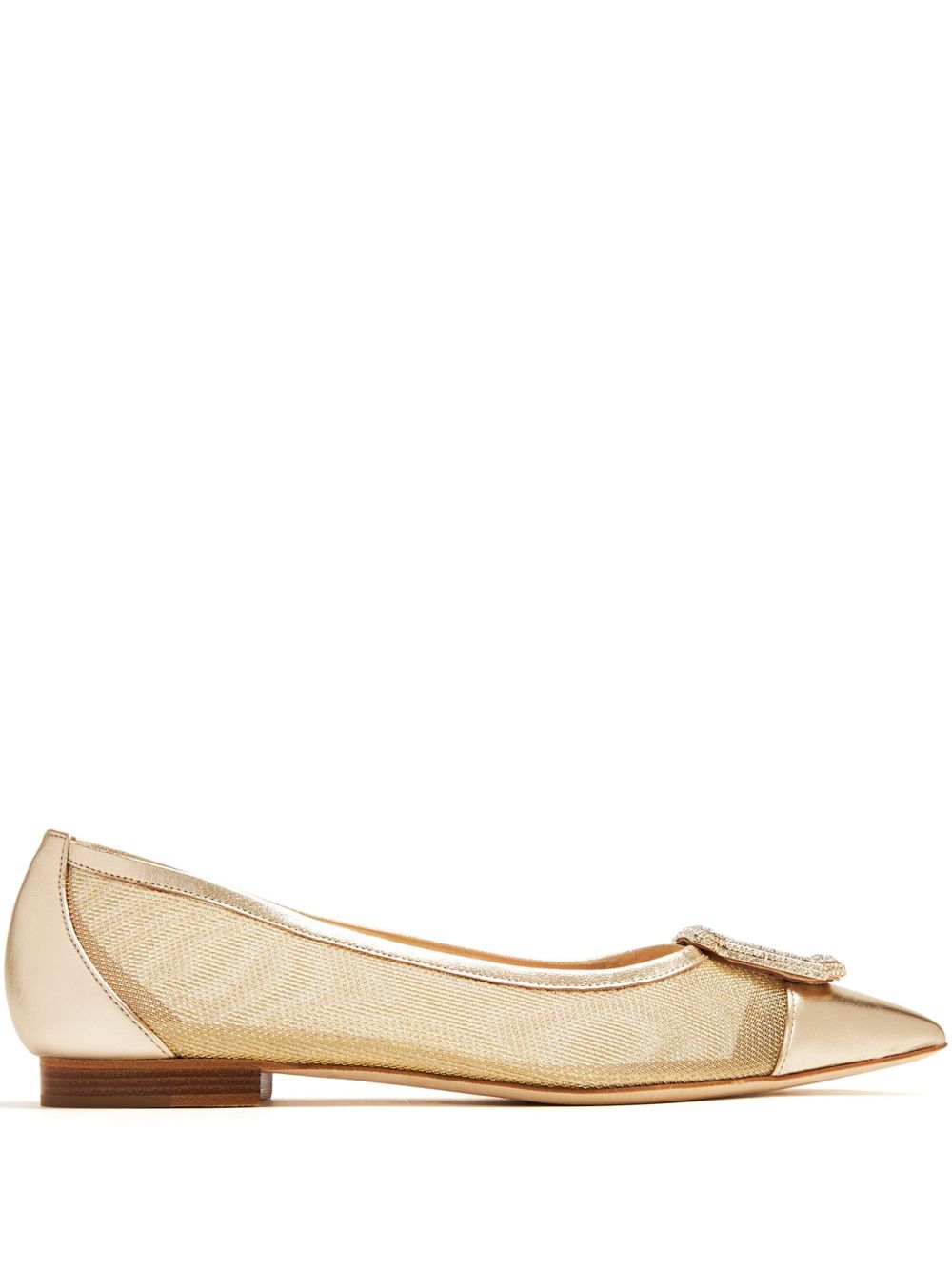 Malone Souliers Lina 芭蕾平底鞋 - 金色