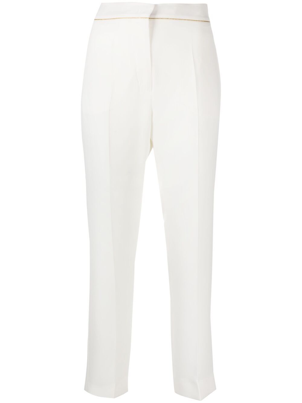 Max Mara 露踝直筒裤 - 白色