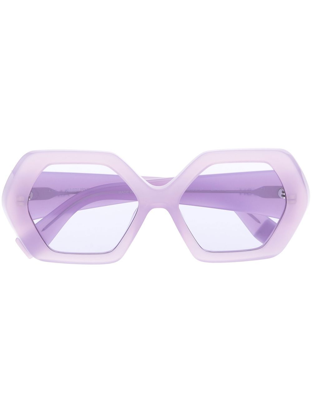 Ambush Eyewear Eirene logo印花太阳眼镜 - 紫色