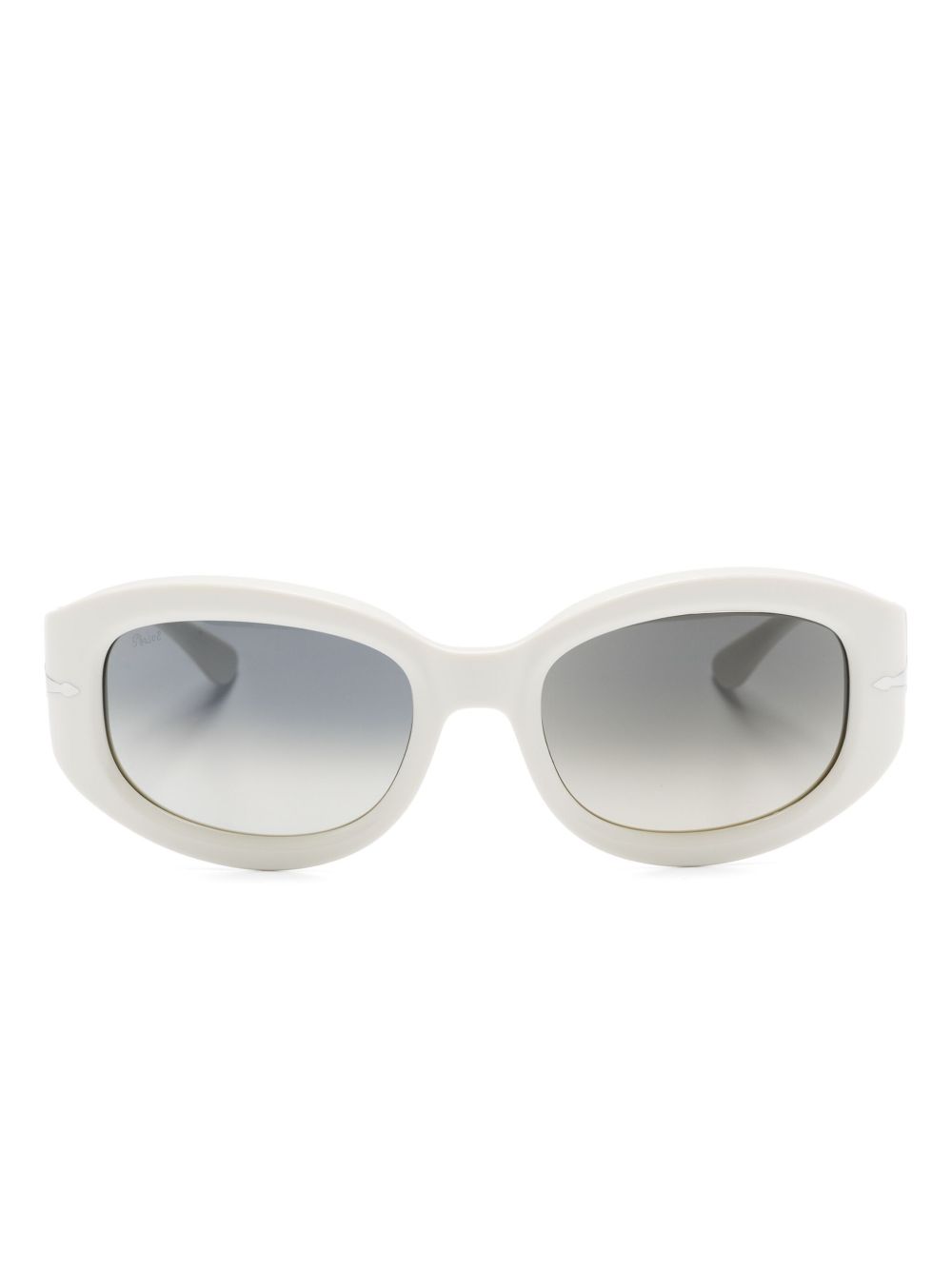 Persol PO3335 椭圆框太阳眼镜 - 白色