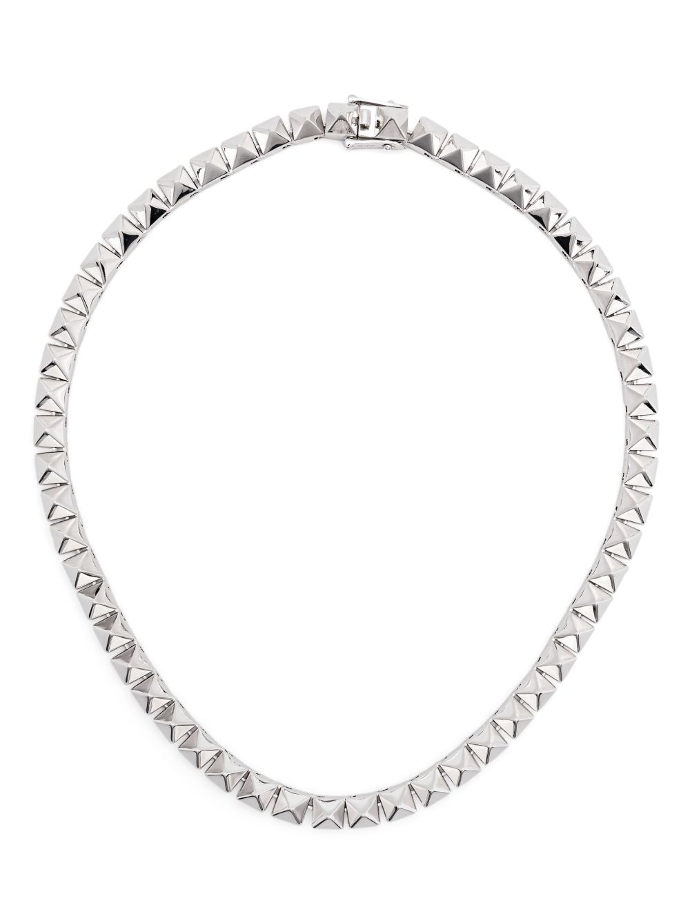 Eddie Borgo Pyramid necklace - 银色