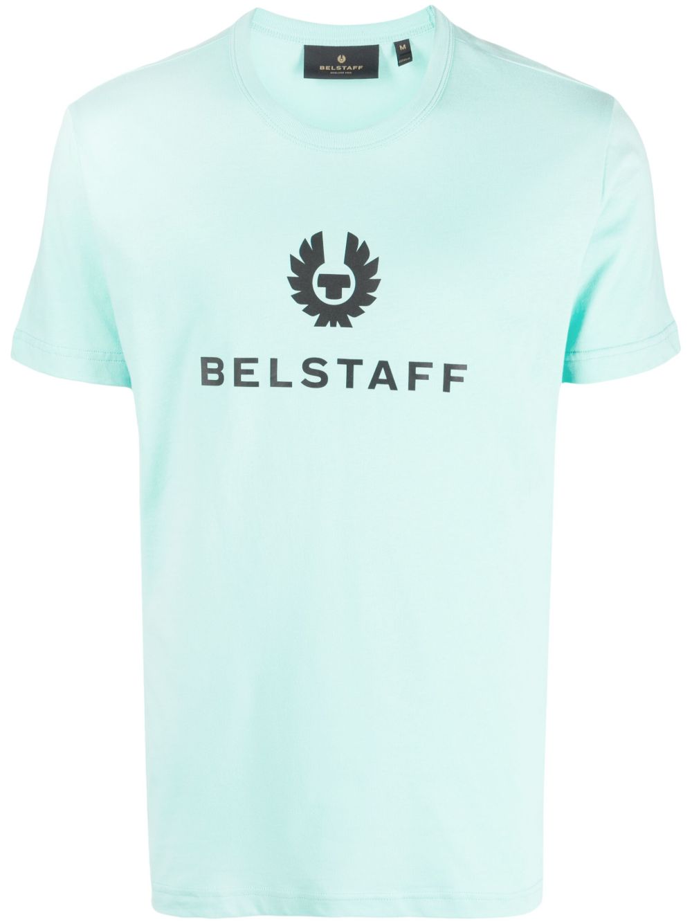 Belstaff logo印花棉T恤 - 绿色