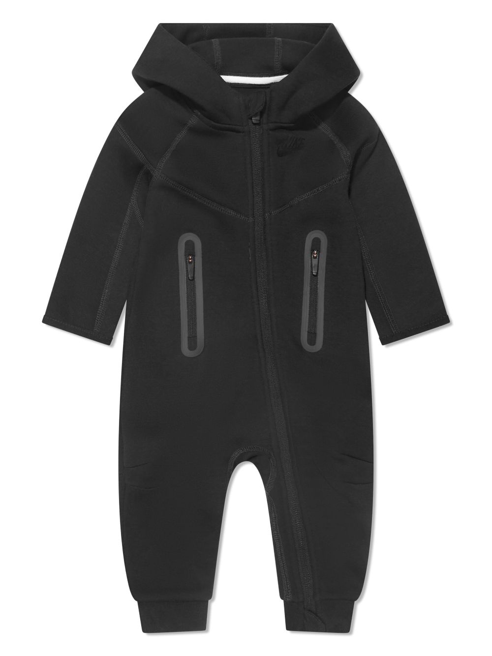 Nike Kids logo印花棉质混纺睡衣 - 黑色