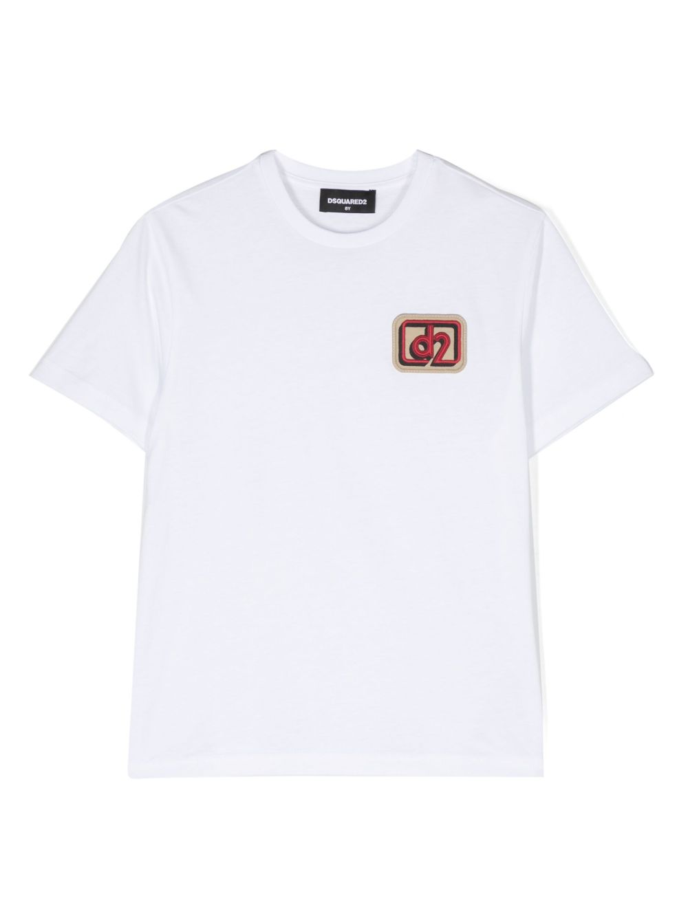 DSQUARED2 KIDS 标贴短袖T恤 - 白色