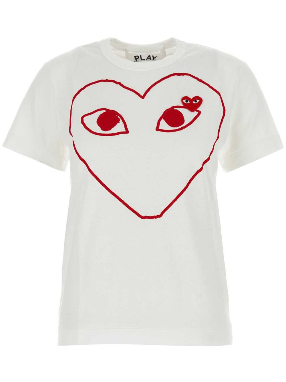 Comme Des Garçons Play 心形印花T恤 - 白色