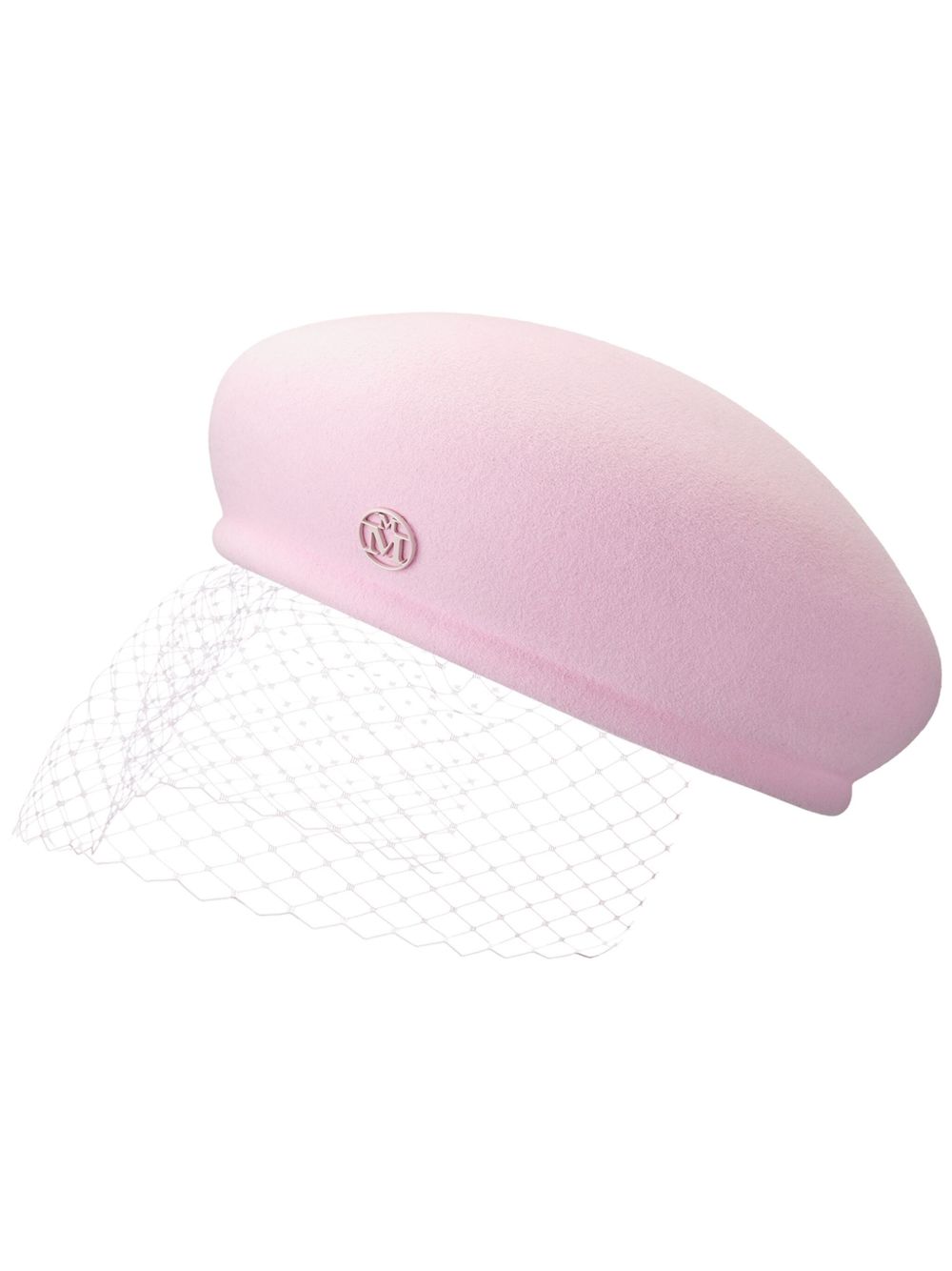 Maison Michel New Bonnie Veil 羊毛帽 - 粉色