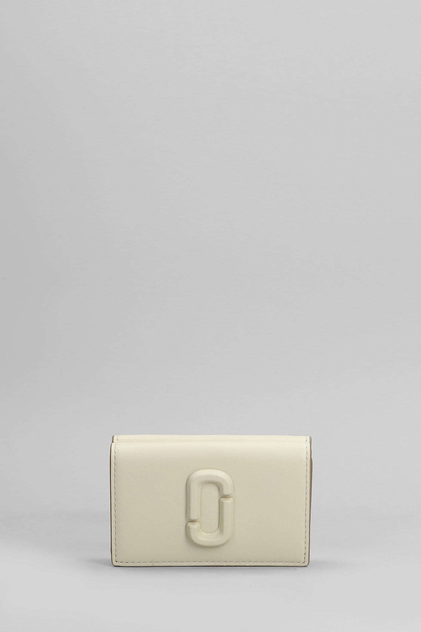 Marc Jacobs 三折米色皮革钱包