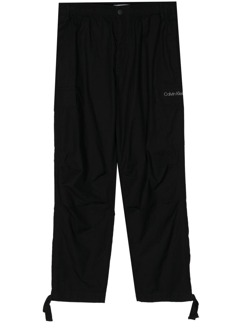Calvin Klein Essential 松紧裤腰工装裤 - 黑色
