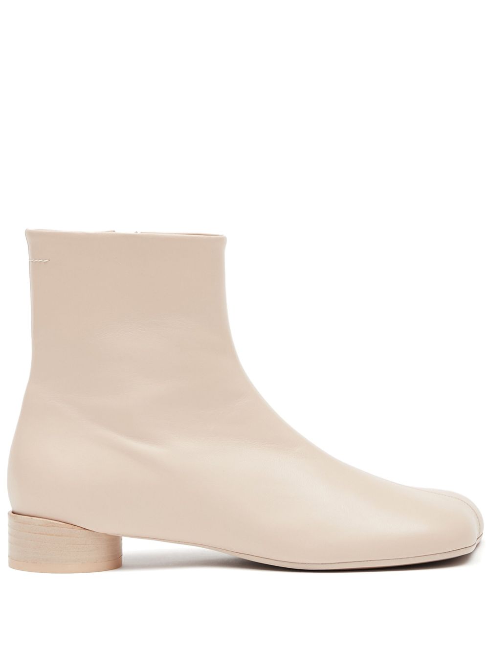 MM6 Maison Margiela Anatomic 低跟及踝皮靴 - 中性色