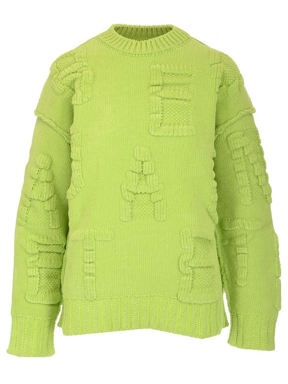 Bottega Veneta Alphabet Motif Ribbedknit Jumper
