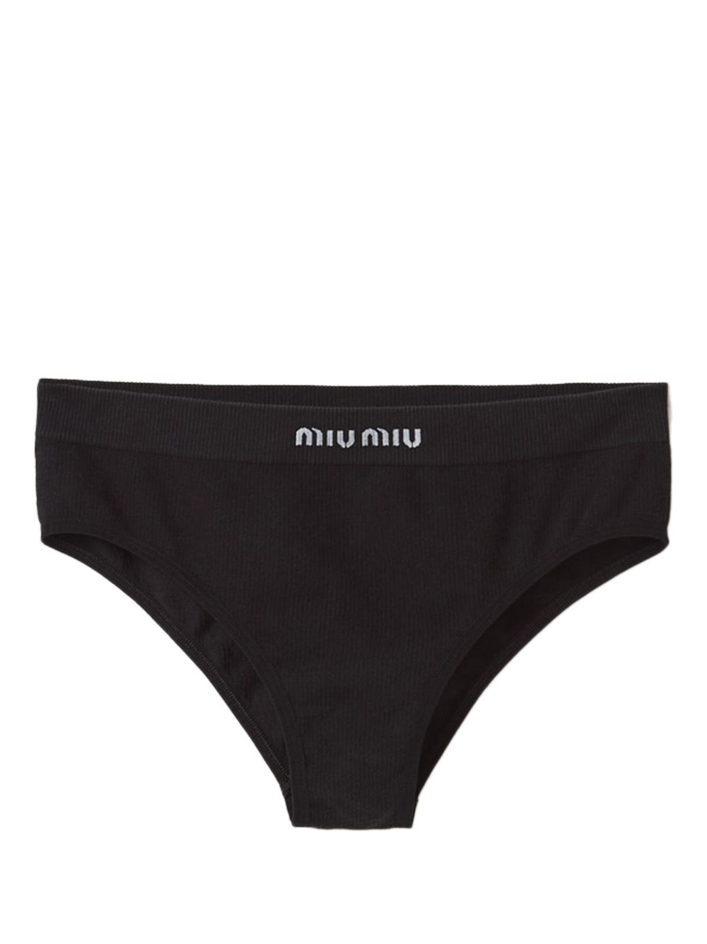 Miu Miu 无接缝三角内裤 - 黑色
