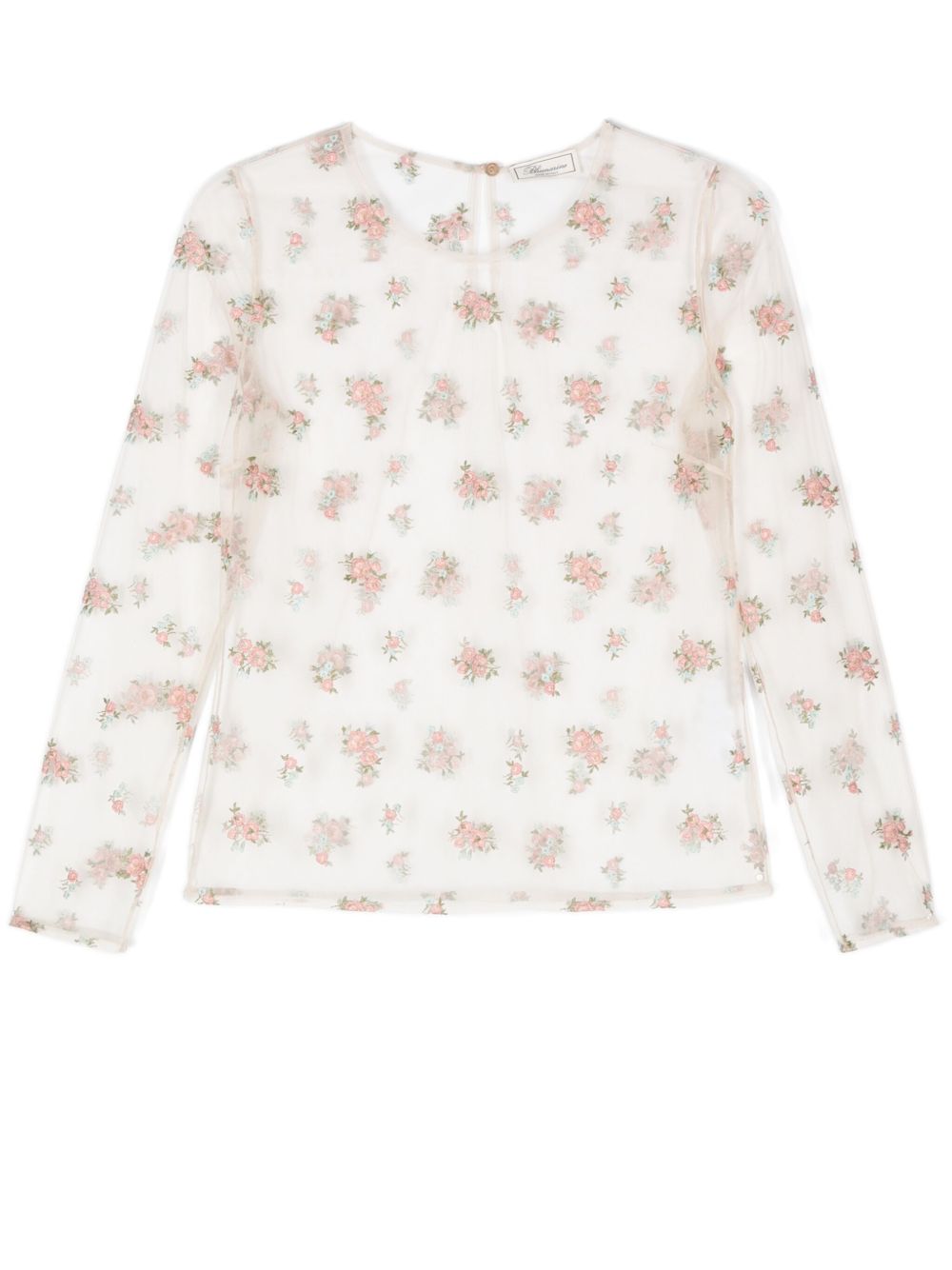 Blumarine 花卉刺绣罩衫 - 中性色