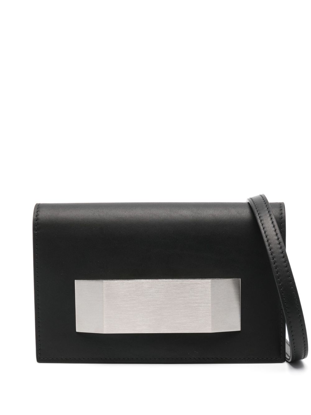 Rick Owens Porteville 皮质手拿包 - 黑色