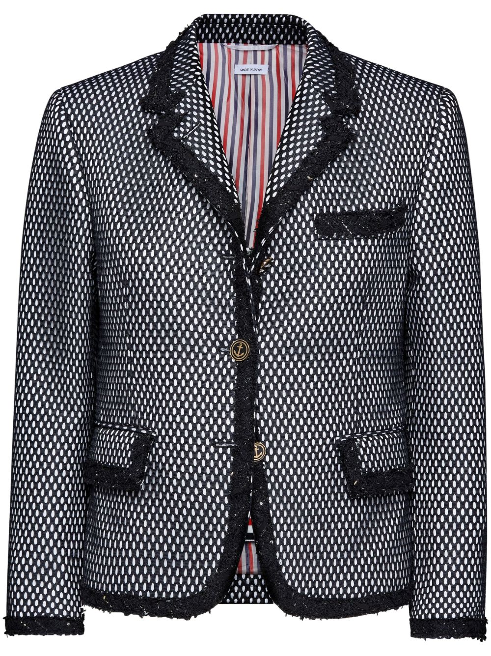 Thom Browne 刺绣夹克 - 黑色