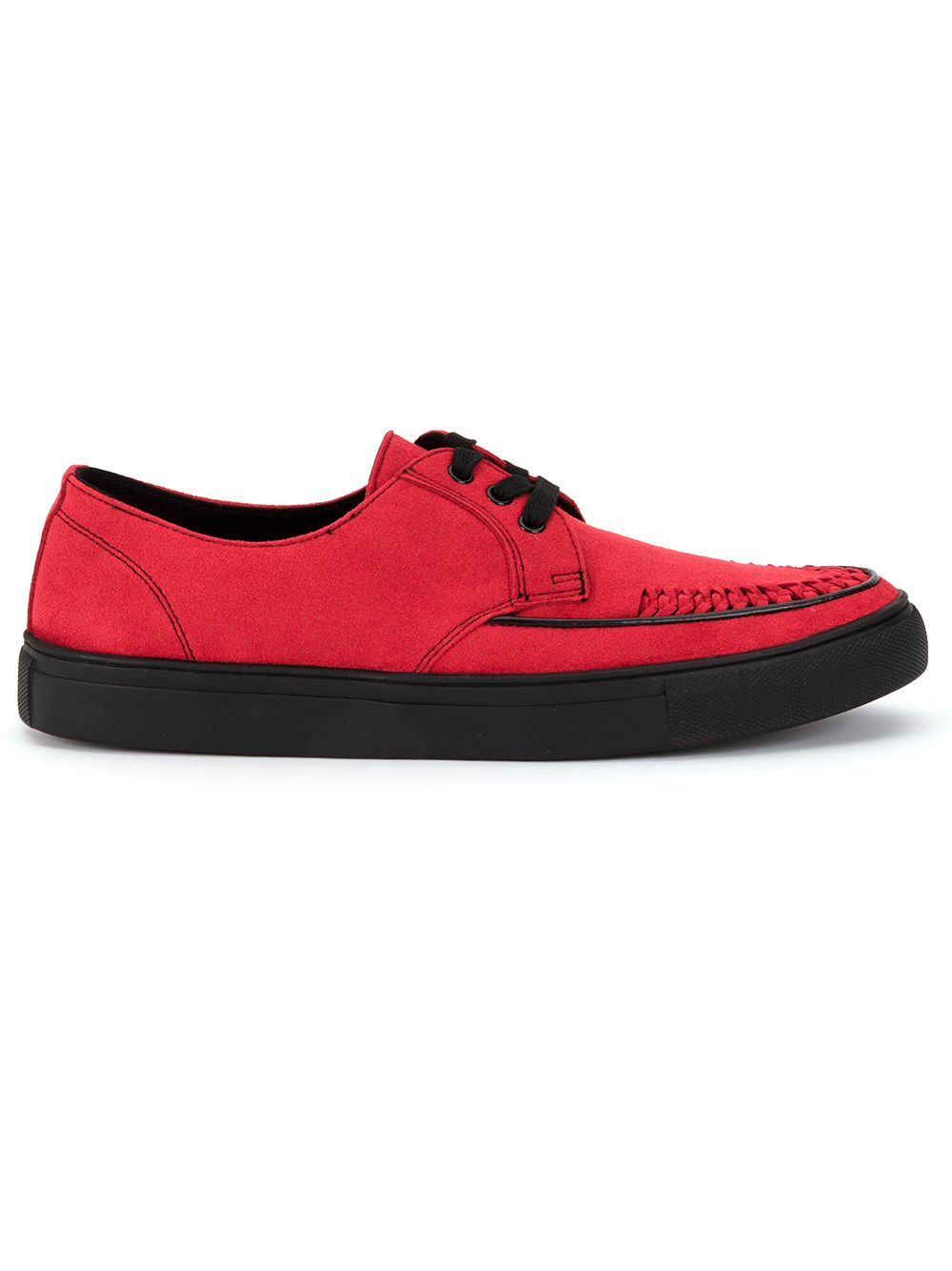 Yohji Yamamoto 系带休闲鞋 - 红色