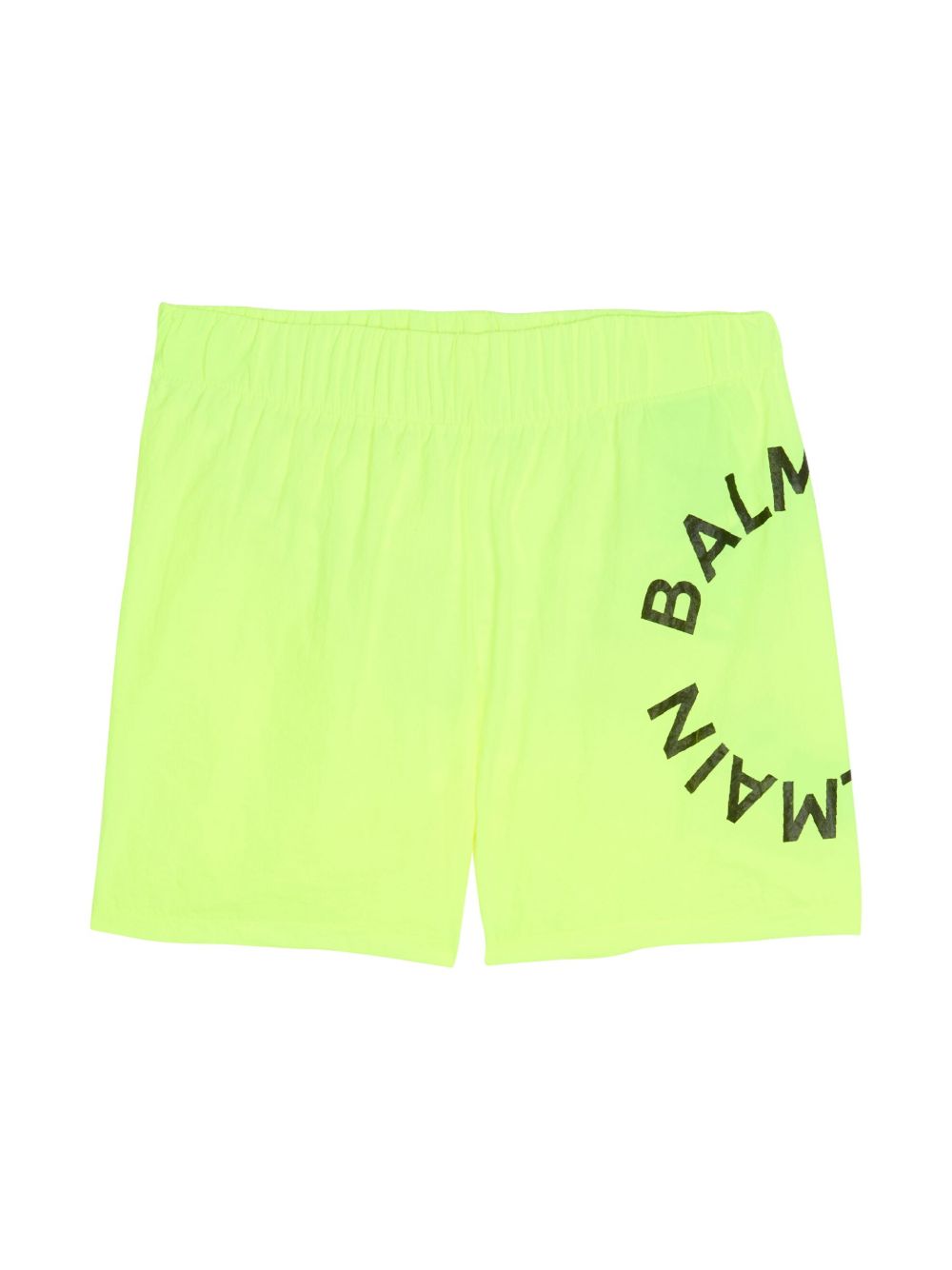 Balmain Kids logo植绒泳裤 - 绿色
