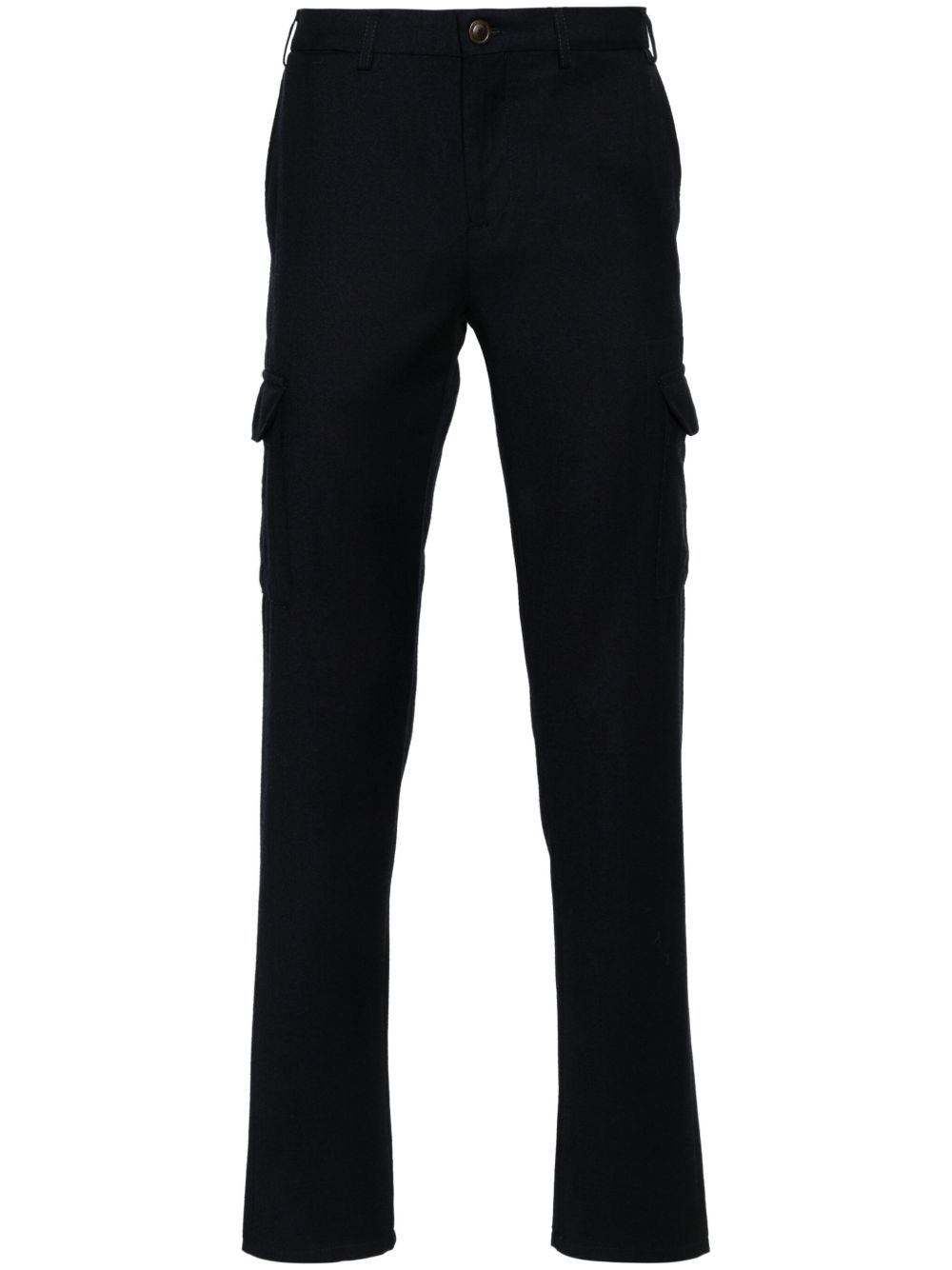 Canali 羊毛工装裤 - 蓝色